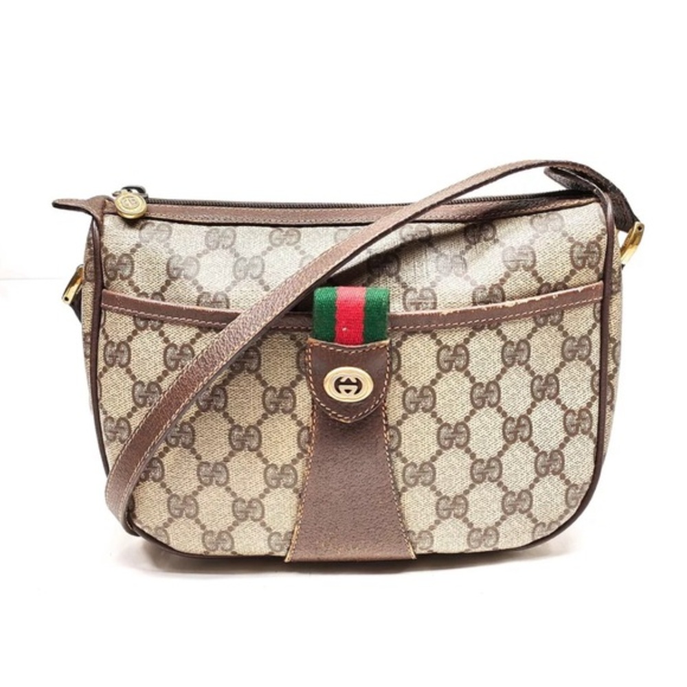 Gucci Brown and Green Crossbody Bag